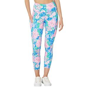 Lilly Pulitzer Weekender High Rise Midi Legging Size Small Spring In Your Step